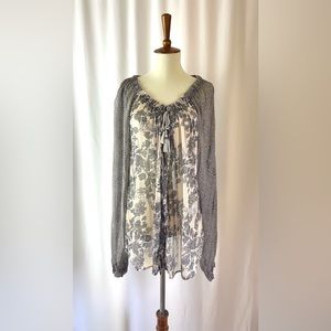 Free People Peasant Blouse Medium